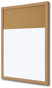 Tablă Combi Board / plută 45 × 60 cm, albă