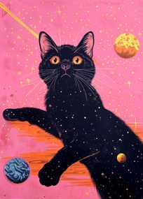 Ilustrație Candy Cat the Star V, Justyna Jaszke