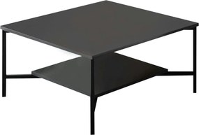 Masuta cafea Black Line, negru, PAL, 80x80x40 cm