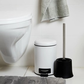 Wenko Coș de gunoi cu pedală Leman 3 l, alb, 3 l