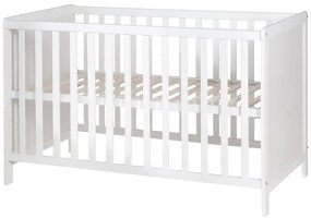 Pătuț alb co-sleeping 60x120 cm Hamburg – Roba