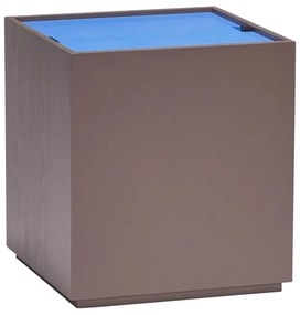 Cufăr albastru/gri închis din lemn masiv de frasin 40x45 cm Vault – Hübsch