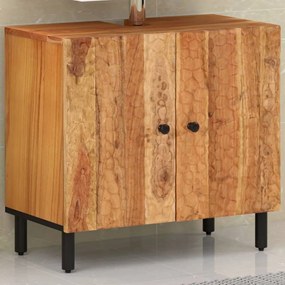 356874 vidaXL Dulap pentru chiuveta de baie, 62x33x58cm, lemn masiv de acacia