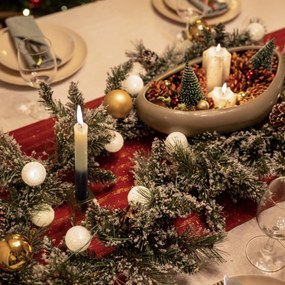 Ghirlandă de Crăciun albă cu auriu 270 cm, inclusiv LED cu temporizator - Jack