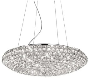 Lustră de cristal pe cablu Ideal Lux KING 12×G9/40W/230V