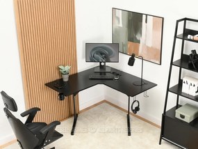 Masă PC Matts C (lemn negru + negru). 1109794