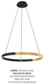 Lustra suspendata LED design modern LINOS