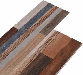 vidaXL Plăci de Pardoseală 18 pcs Multicolour 2,51 m² PVC