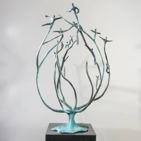 Statueta bronz "Echipa dinamica" XL