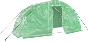 vidaXL Seră cu cadru din oțel, verde, 10 m², 5x2x2,3 m