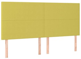 Pat box spring cu saltea, verde deschis, 180x200 cm, textil Lysegronn, 180 x 200 cm, Design simplu