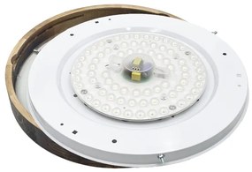 Brilagi - Plafonieră LED CARVALHO SLIM SMOKEY LED/36W/230V, stejar, Ø 47,5 cm