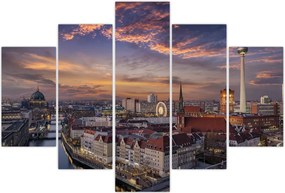 Tablou - Apus de soare în Berlin (150x105 cm)