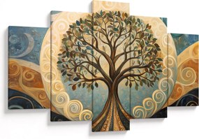 Tablou – Arborele vieții și spirale (150x105 cm)