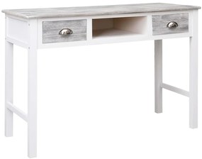 vidaXL Birou de scris, gri, 110 x 45 x 76 cm, lemn