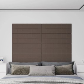 Panouri de perete 12 buc. gri taupe 90x30 cm textil 3,24 m   12, Gri taupe, 90 x 30 cm