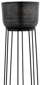 SET 3x ghiveci de flori metalic Eglo 428096 OKAYAMA negru