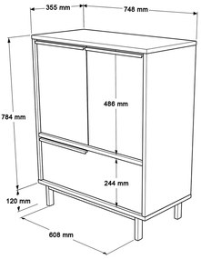 Dulap de bucătărie Walnut