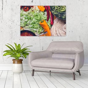 Tablou cu legume (90x60 cm)
