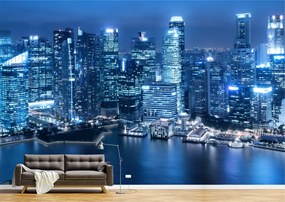 Tapet Premium Canvas - Cladiri moderne de birouri in Singapore
