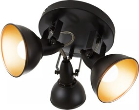 Corp de iluminat cu spoturi 3xE14/40W/230V negru