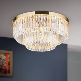 Lustra LED design LUX PRISM 55cm, 24K gold plated