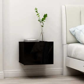 vidaXL Noptiere, 2 buc., negru, 40x30x30 cm, lemn prelucrat