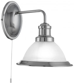 Aplica de perete design clasic Bistro argintiu satin 1481SS SRT