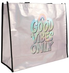 Geanta de cumparaturi SHOP & GO 37 cm - mai multe variante Varianta: Good Vibes Only