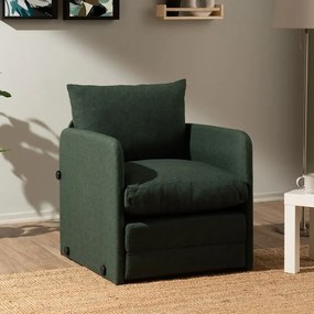 Fotoliu Extensibil Saga, verde, 200 cm x 60 cm