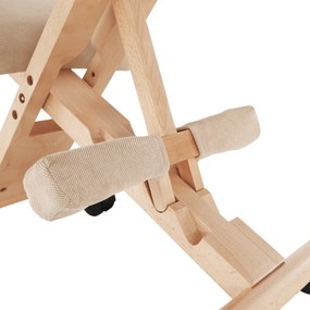 Scaun tip kneeling ergonomic, crem / fag, GROCO