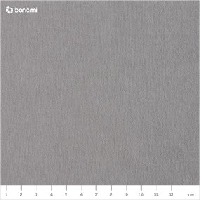 Colțar gri deschis extensibil cu tapițerie din catifea (cu colț pe partea stângă ) Sweet Harmony – Miuform