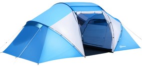 Outsunny Cort Spatios de Camping pentru 6 Persoane, Ușor de Asamblat, 460x230x195cm | Aosom Romania