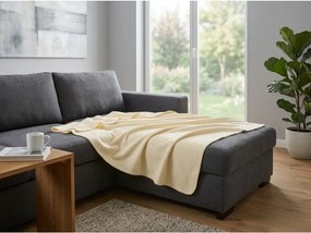 Patura fleece FLEORA, crem Dimensiune: 150 x 200 cm