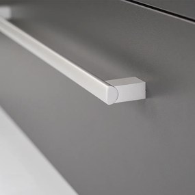 Dulap inferior Vario Clam 80 cu lavoar stejar-antracit
