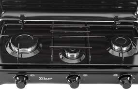 Aragaz cu 3 ochiuri ZILAN ZLN0032N,culoare negru utilizare numai GPL butelie,
