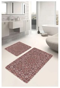 Covorașe de baie maro 2 buc. din catifea 60x100 cm – Mila Home