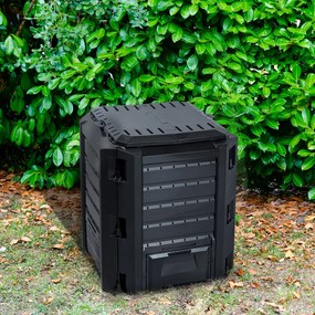 Prosperplast Compostor de grădină - Compogreen 380 l, negru