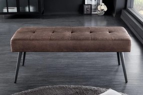 Bancheta tapitata design modern Boutique 100cm, maro