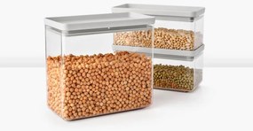 Cutii depozitare Brabantia Tasty+ Stackable 1008882, 1.5L/3.5L, Fara BPA, Inchidere etansa, Gri deschis