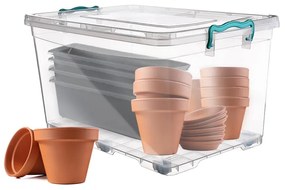 Cutie de depozitare din plastic cu capac Multi - Orion