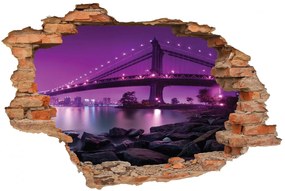 Sticker cu efect 3D - Purple bridge