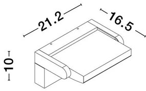 Aplica LED de exterior directionabila cu senzor solar IP54 GERBER