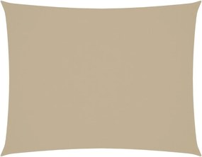 vidaXL Pânză parasolar, bej, 3x6 m, țesătură oxford, dreptunghiular