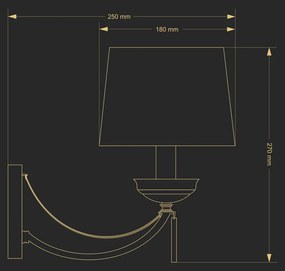 Aplica eleganta design clasic Zaffiro