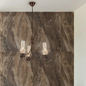 Lustră pe lanț Brilagi COTTAGE 3xE14/40W/230V stejar/maro