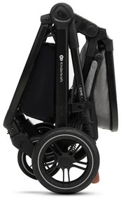 Cărucior de copii combinat 3 în 1 KINDERKRAFT ESME Moonlight grey + scaun auto MINK PRO