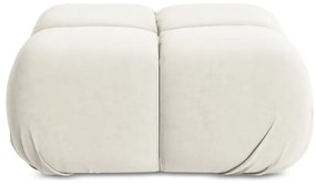 Taburet modular alb cu tapițerie din catifea Lokua – Makamii