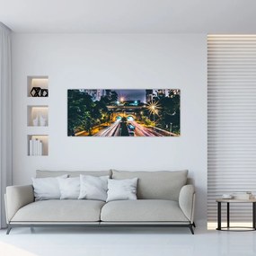 Tablou - Oraș de noapte (120x50 cm)