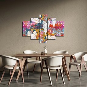 Tablou - Inima pe un fundal abstract (150x105 cm)